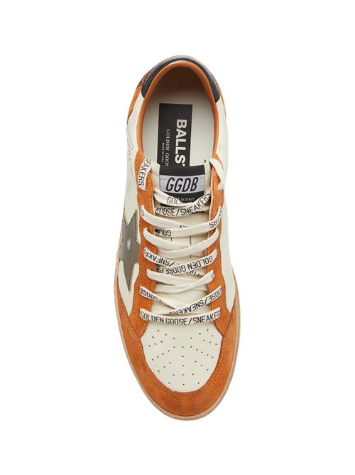 ballstar nappa laminated star White Beige Warm Brown Olive Black Golden Goose | GMF00117.F008720.83405WHITE BEIGE/WARM